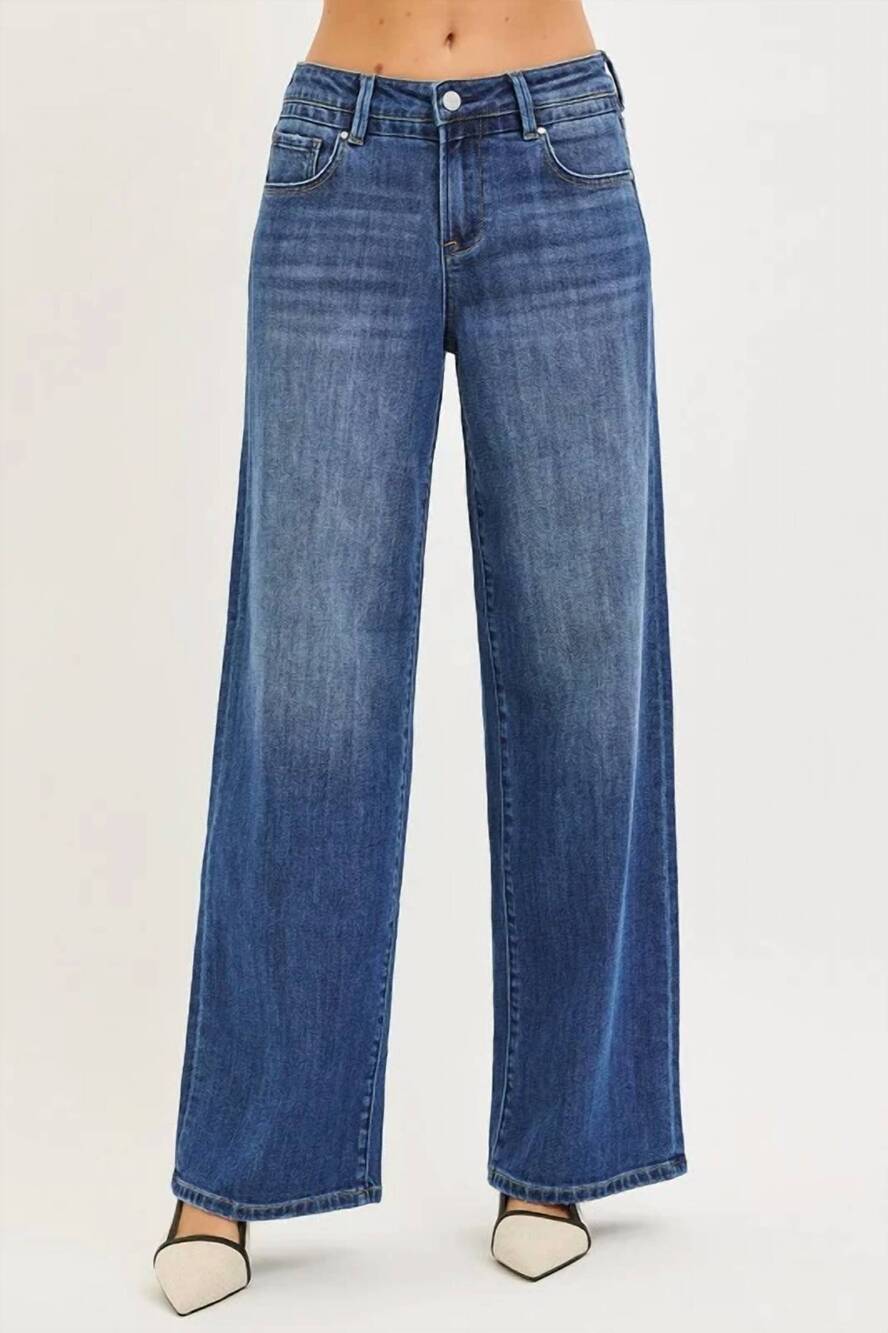 NEW RISEN slouchy baggy jeans in blue